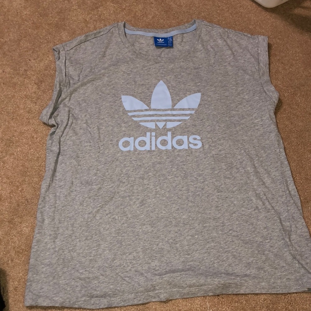 sleeveless adidas tee